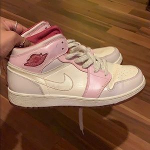 Pink Jordan sneakers
